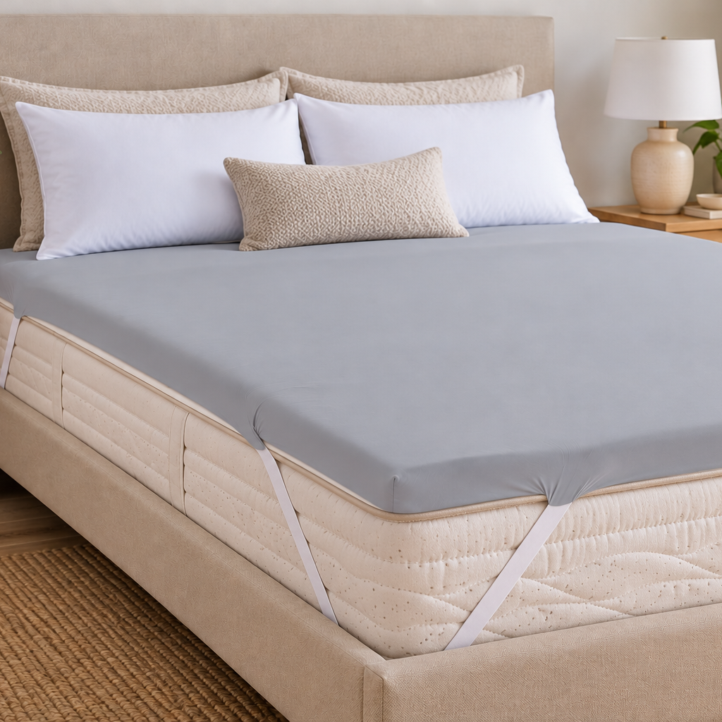 Premium Bamboo Charcoal Memory Foam Topper – 5cm Cooling Support