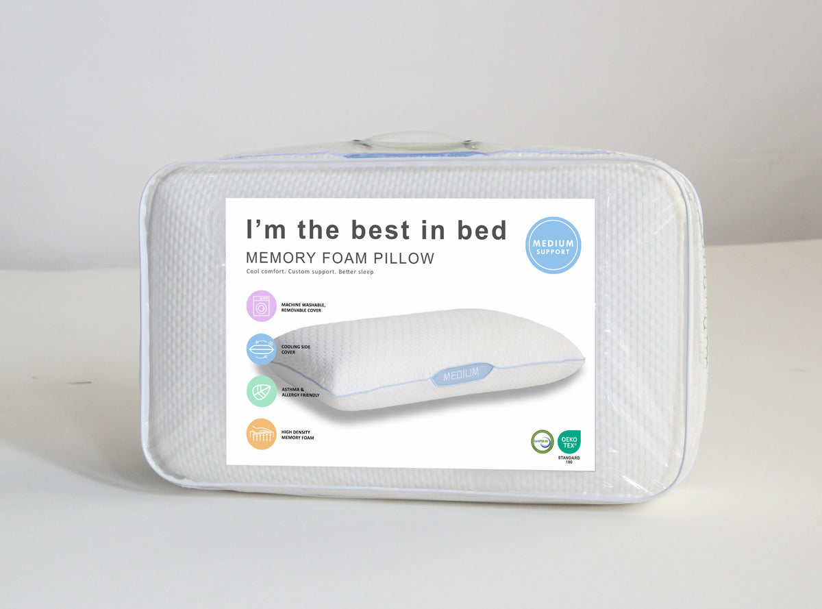 I'm the best in bed - Flip-Cover Memory Foam Pillow