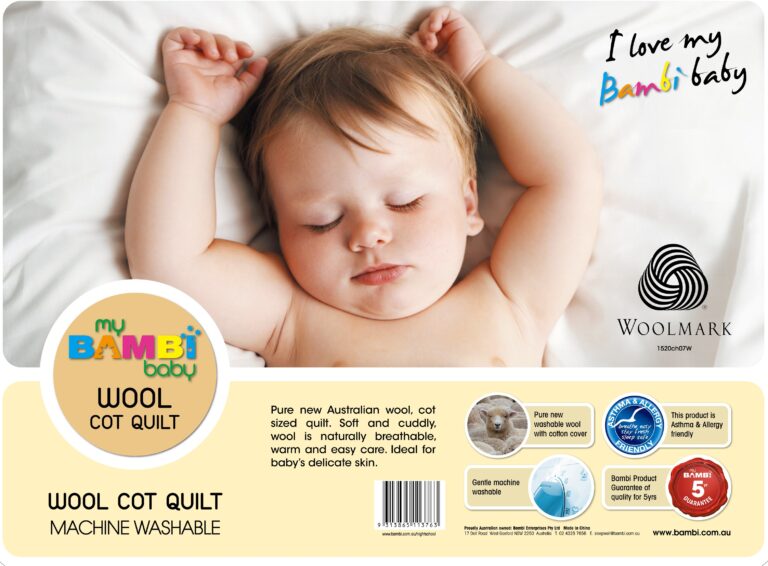 Machine Washable Wool Cot Quilt VIP