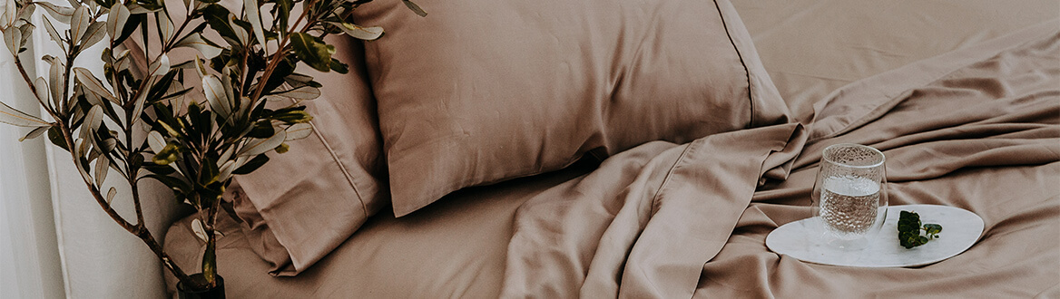 mushroom coloured bed set