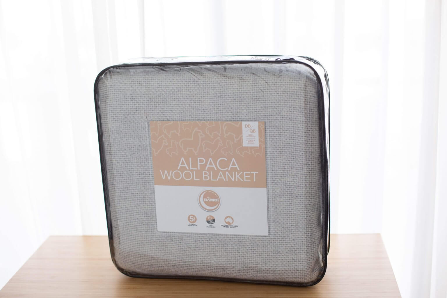 Australian Made Alpaca/Wool Blanket﻿ Bambi