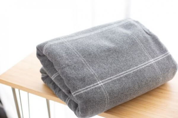 Square Dark Australian Made Wool Blanket