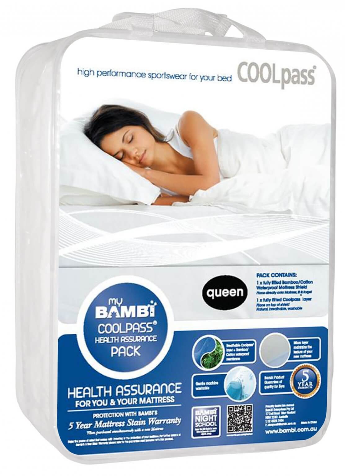 Health Assurance Coolpass Mattress Protector Pack Bambi